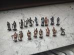 Lot 18 figurines collection MOKAREX métal soldat de plomb, Enlèvement ou Envoi, Utilisé