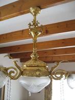 3 antieken vergulden bronzen lusters, Enlèvement ou Envoi