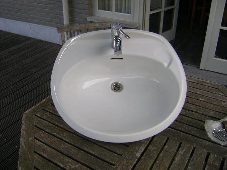 Lavabo avec mitigeur monocommande, Bricolage & Construction, Sanitaire, Comme neuf, Lavabo, Enlèvement