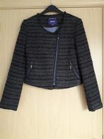 Grijs zwarte jas Mexx maat 34, Kleding | Dames, Ophalen of Verzenden, Zo goed als nieuw, Maat 34 (XS) of kleiner, Grijs