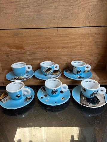 Collection de café expresso Norma Jane Illy, Enlèvement ou Envoi, Comme neuf, Porcelaine, Tasse et/ou soucoupe