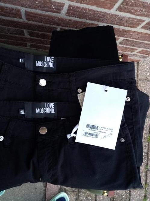 Dames broeken Love Moschino Mt28, Mt31, Kleding | Dames, Broeken en Pantalons, Nieuw, Maat 38/40 (M), Zwart, Ophalen of Verzenden