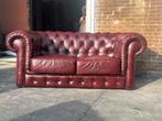 Canape Chesterfield rouge, 75 à 100 cm, Enlèvement ou Envoi, 150 à 200 cm, Comme neuf