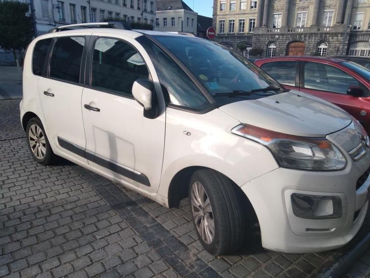 Vend c3 picasso, Auto's, Citroën, Particulier, C3, Diesel, Monovolume, 5 deurs, Handgeschakeld, Wit, Zwart, Stof, Ophalen