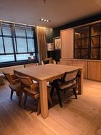 Eettafel in teakhout vierkant €580, Huis en Inrichting, Ophalen, Vierkant, Teakhout