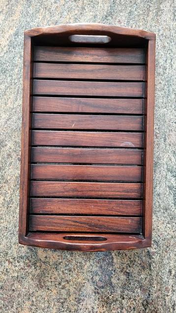 Teak dienblad 2640 cm., Ophalen of Verzenden, Zo goed als nieuw