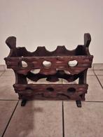 Houten wijnrekje alsook krantenhouder, Enlèvement, Comme neuf