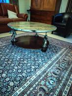 Table basse en marbre vert, Maison & Meubles, Enlèvement, Comme neuf