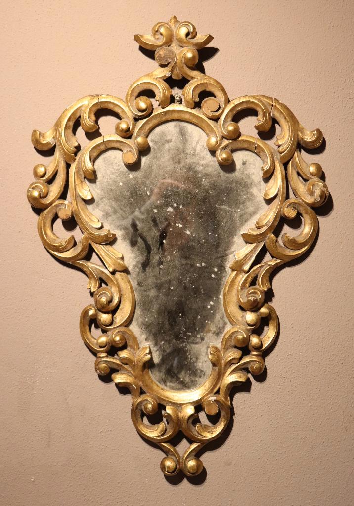 Grote 19e eeuwse spiegel, Antiek en Kunst, Antiek | Spiegels, Rond, Ophalen of Verzenden