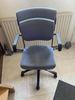 ergonomische bureaustoel met zwenkwielen, Ophalen, Gebruikt, Blauw, Bureaustoel