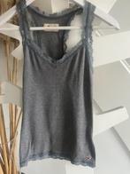 Grijs topje Hollister maat XS met kant, Kleding | Dames, Topjes, Ophalen of Verzenden, Zo goed als nieuw, Maat 34 (XS) of kleiner