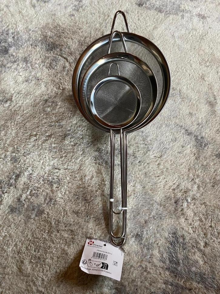 Pradels Excellence - Set van 3 Chinese zeefjes, Huis en Inrichting, Keuken | Servies, Zo goed als nieuw, Ophalen of Verzenden