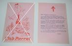 Spa Monopole - Club Pierrot / Oude folder 10 - 12 - 1959, Verzamelen, Verzenden, Zo goed als nieuw, Overige typen, Overige merken