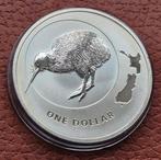 Niue  1 Dollar 2009  Kiwi 1 Oz 999 Silver. Mintage 10.000 ex, Enlèvement ou Envoi, Monnaie en vrac, Argent