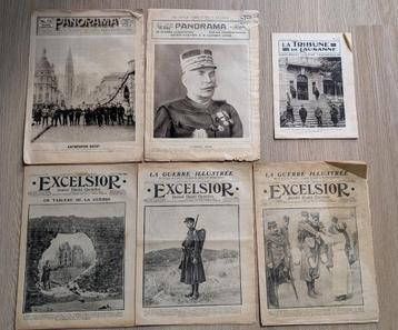 Oude kranten 1914-15-16 Excelsior - Panorama beschikbaar voor biedingen