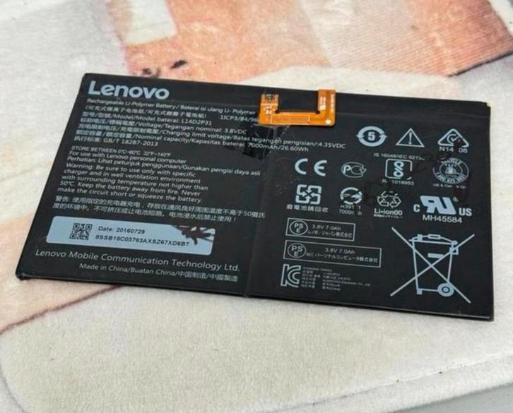 Originele L14D2P31 accu Lenovo TAB2 A10-30 A10-70 A10 NIEUW, Computers en Software, Accu's en Batterijen, Nieuw, Ophalen of Verzenden