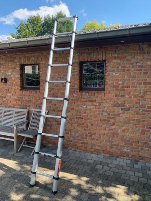 Ecoline telescoopladder, Doe-het-zelf en Bouw, Ladders en Trappen, Nieuw, Ladder, 2 tot 4 meter, Opvouwbaar of Inschuifbaar, Ophalen
