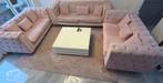 3+2+2  + optie zetelbed tapijt + tafel, Ophalen of Verzenden, Zo goed als nieuw
