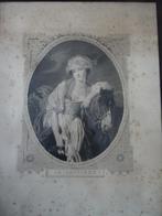 Gravure à l’eau forte de Charles de Billy du 19ème s, Enlèvement ou Envoi