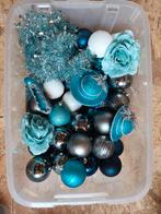 Blauwe onbreekbare kerstversiering., Ophalen of Verzenden