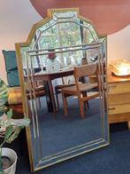 Grote vintage facet geslepen DeKnudt spiegel, Huis en Inrichting, Woonaccessoires | Spiegels, Ophalen, Gebruikt