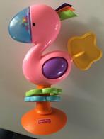 Fisher price Flamingo met zuignap, Kinderen en Baby's, Speelgoed | Fisher-Price, Ophalen of Verzenden, Zo goed als nieuw, Rammelaar