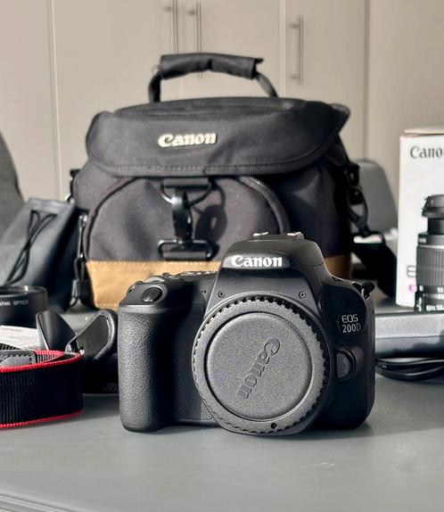 Canon EOS 200D DSLR + 18-55mm Kitlens. Hele set als nieuw, Audio, Tv en Foto, Fotocamera's Digitaal, Zo goed als nieuw, Canon