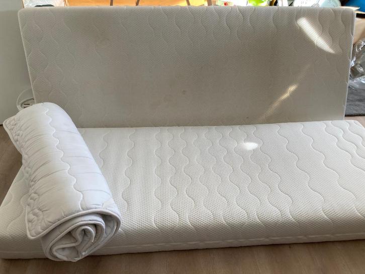 2 Matelas 80cm/200cm + Sur-matelas, Huis en Inrichting, Slaapkamer | Matrassen en Bedbodems, Gebruikt, Matras, 80 cm, 200 cm, Eenpersoons