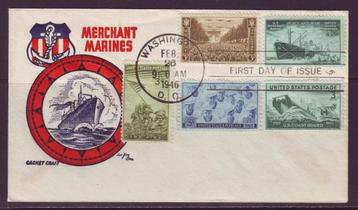 Postzegels USA (4) : diverse brieven en FDC's 1 beschikbaar voor biedingen