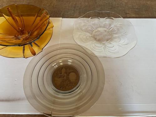 vintage glaswerk (4 stuks), Antiek en Kunst, Antiek | Glaswerk en Kristal, Ophalen of Verzenden