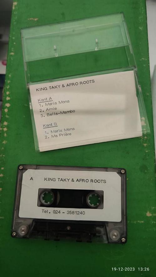 Zeldzame cassette King Taky & Afro Roots, Cd's en Dvd's, Cassettebandjes, Gebruikt, Ophalen of Verzenden