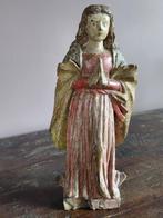 Polychrome Virgin Mary 18th century, Antiek en Kunst, Antiek | Religieuze voorwerpen, Ophalen of Verzenden