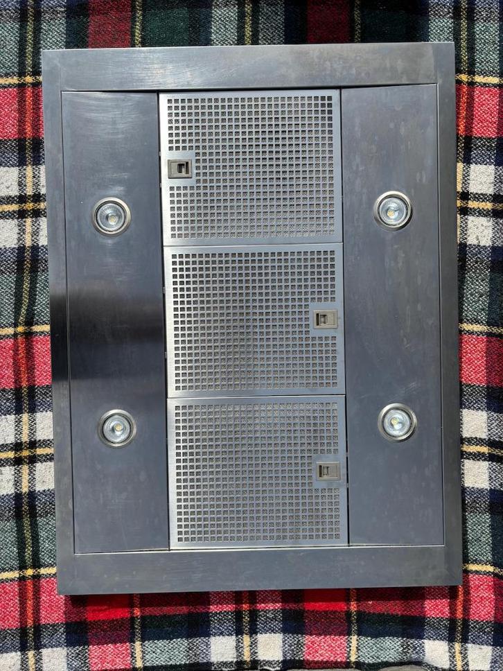 ATAG ES9211EM, Elektronische apparatuur, Afzuigkappen, Gebruikt, Inbouw, Eilandschouwkap, 600 tot 800 m³ per uur, Motor, Recirculatie