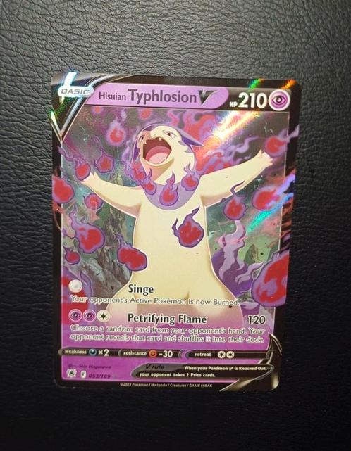 Modern Era: Hisuian Typhlosion V 053/189 Astral Radiance, Hobby en Vrije tijd, Verzamelkaartspellen | Pokémon, Ophalen of Verzenden