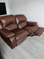 leren zetel met relax, Huis en Inrichting, Ophalen, Gebruikt, Leer