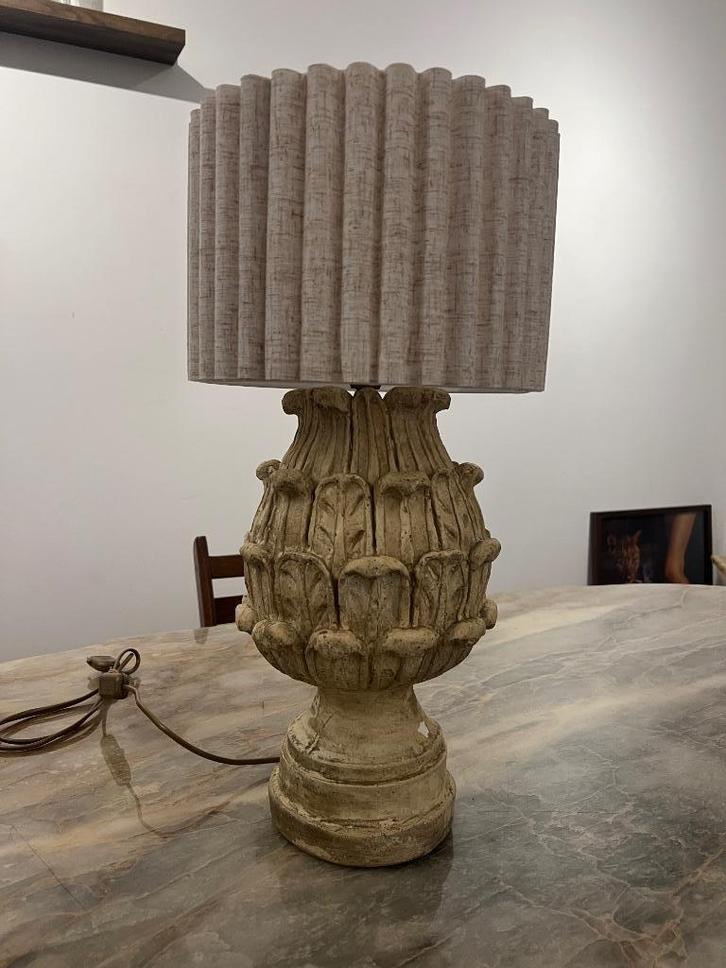 Landelijke lamp, Huis en Inrichting, Lampen | Tafellampen, Zo goed als nieuw, Minder dan 50 cm, Overige materialen, Ophalen