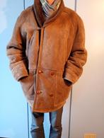 Mooie lederen jas (M) met natuurlijk bont mt.54, Kleding | Heren, Jassen | Winter, Ophalen, Zo goed als nieuw, Maat 52/54 (L)