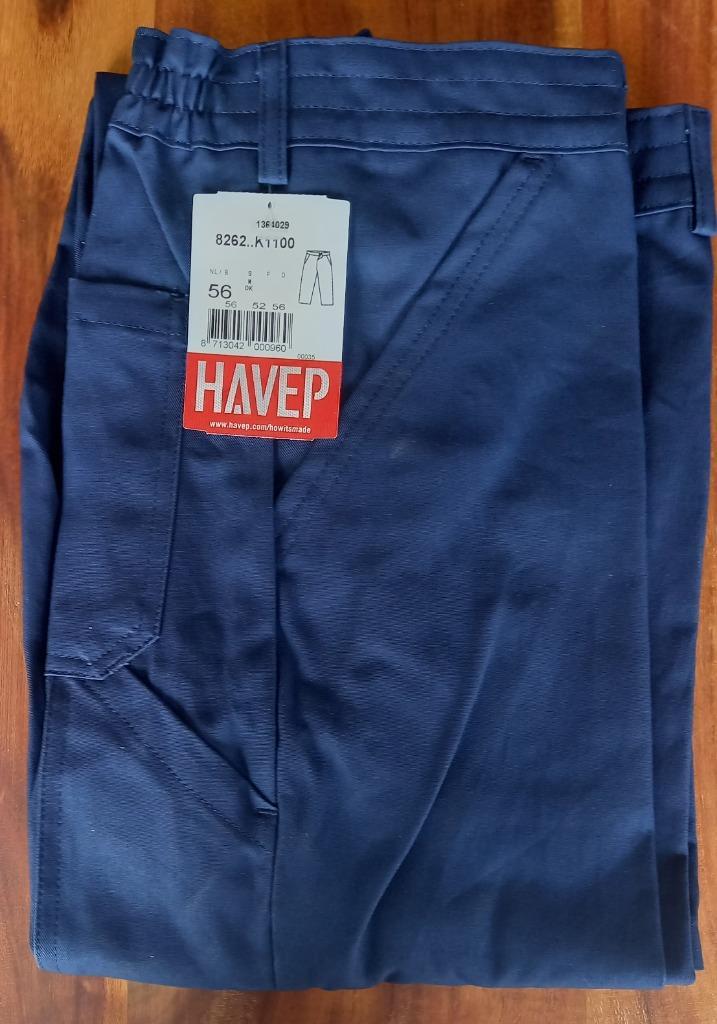 NIEUWE  DONKERBLAUWE  WERKBROEK HAVEP  10 STUKS, Tuin en Terras, Werkkleding, Nieuw, Heren, Broek, Ophalen of Verzenden