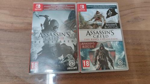 Assassin's Creed III en IV (Switch), Games en Spelcomputers, Games | Nintendo Switch, Zo goed als nieuw, Avontuur en Actie, 1 speler