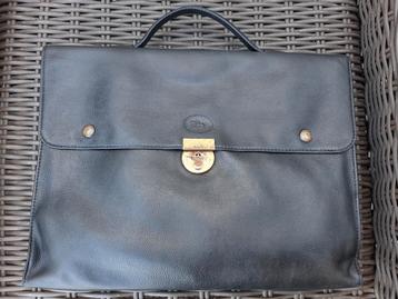 Porte documents LONGCHAMP cuir noir souple, Enlèvement ou Envoi, Comme neuf, Noir, Cuir