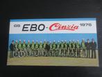 wielerkaart 1976 team ebo cinzia patrick lefevere, Verzenden, Gebruikt