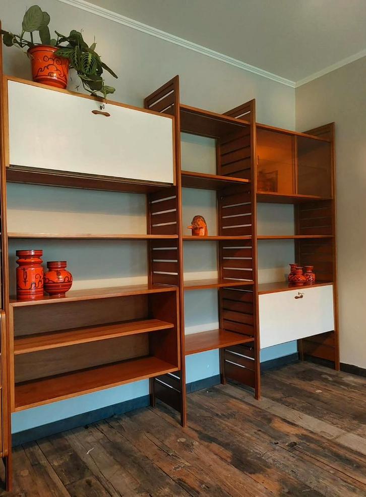 Vintage modulair wandsysteem, Antiek en Kunst, Curiosa en Brocante, Ophalen