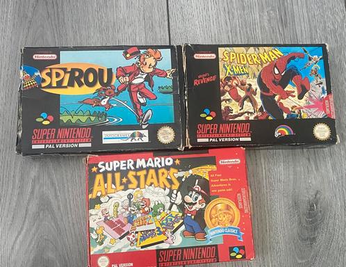 3 Super Nintendo PAL Games, Games en Spelcomputers, Games | Nintendo Super NES, Gebruikt, Ophalen