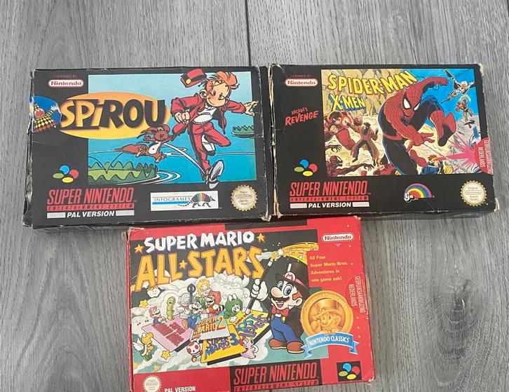 3 Super Nintendo PAL Games, Games en Spelcomputers, Games | Nintendo Super NES, Gebruikt, Ophalen