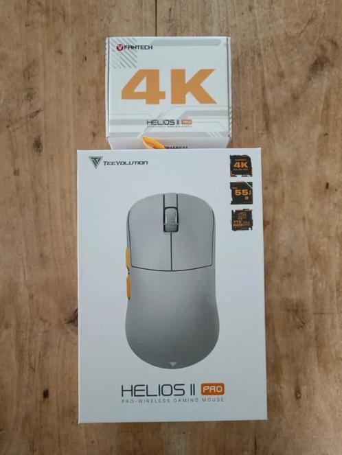 Teevolution ( Fantech ) Helios 2 Pro XD3V3 4k Grey, Computers en Software, Muizen, Nieuw, Muis, Linkshandig, Rechtshandig, Draadloos