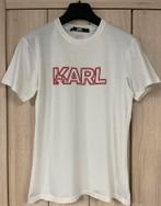 T-shirt : Karl Lagerfeld : maat S, Wit, Ophalen of Verzenden, Zo goed als nieuw, Karl Lagerfeld