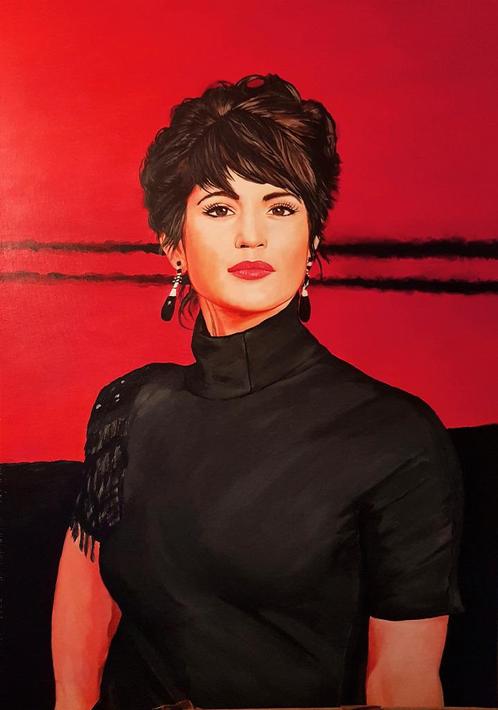 Gemma Arterton Schilderkunst, Antiek en Kunst, Kunst | Schilderijen | Klassiek, Ophalen of Verzenden