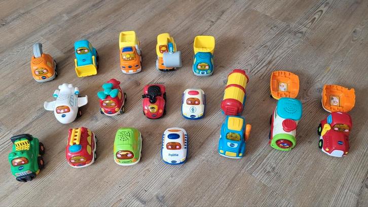 Toet toet auto's, wegonderelen, spoorweg, bouwkraan, Kinderen en Baby's, Speelgoed | Vtech, Zo goed als nieuw, Ophalen