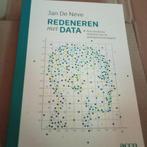 Boek Redeneren met data Statistiek Jan De Neve, Boeken, Ophalen of Verzenden