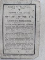 oud doodsprentje Aalter/Bellegem 1879, Verzenden